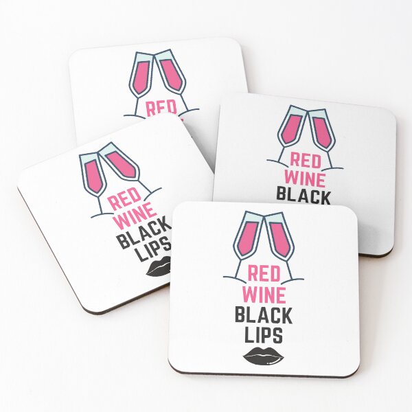 Item preview, Red wine, black lips designed and sold by ToastyCork.