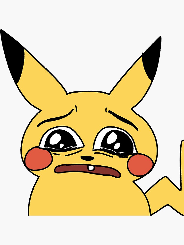 Crying Pikachu STICKER