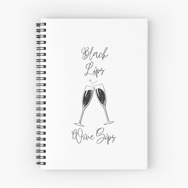 Item preview, Black lips wine sips designed and sold by ToastyCork.
