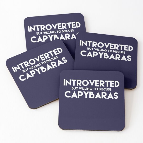 Item preview, Introverted But Willing To Discuss Capybaras designed and sold by blueprint198686.