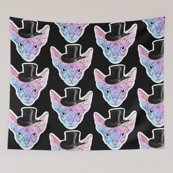 Item preview, T-Shirt design Cat Lover. Sphynx wearing Hat. designed and sold by LinearClothing.