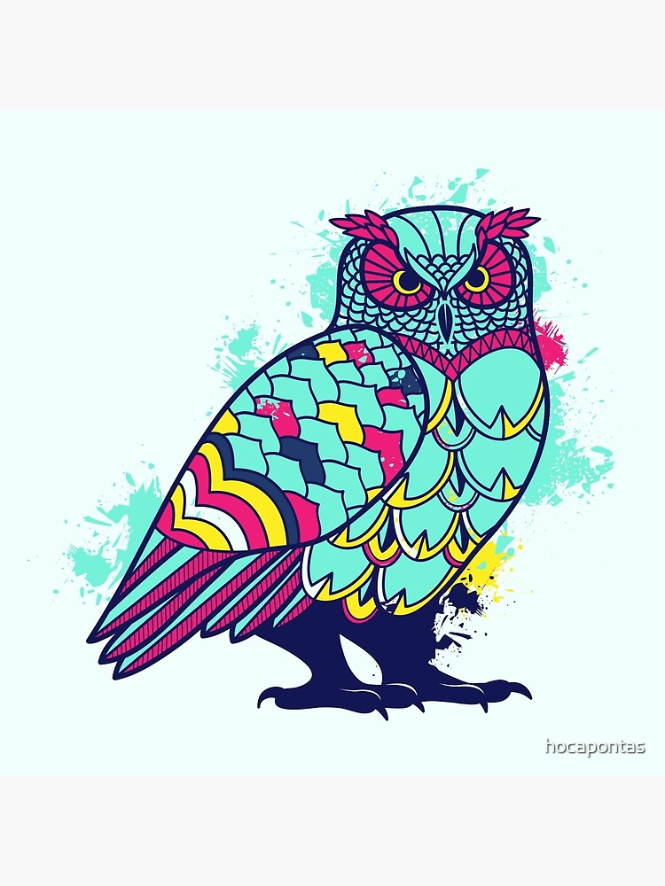 Geometric Owl Poster For Sale By Hocapontas Redbubble