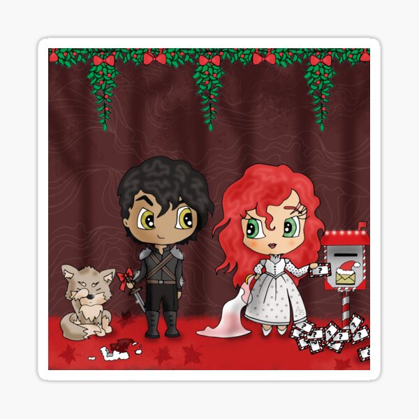 Item preview, Christmas letters from blood and ash designed and sold by meraziki.