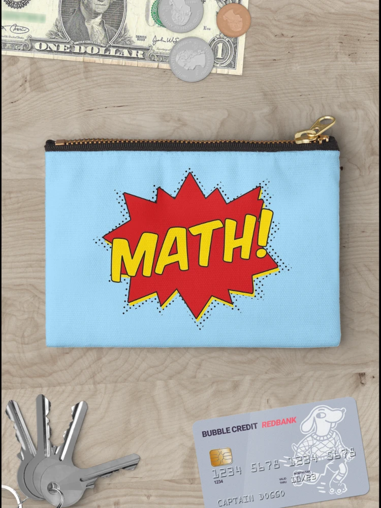 Thumbnail 3 of 4, Zipper Pouch, Math! designed and sold by teesaurus.