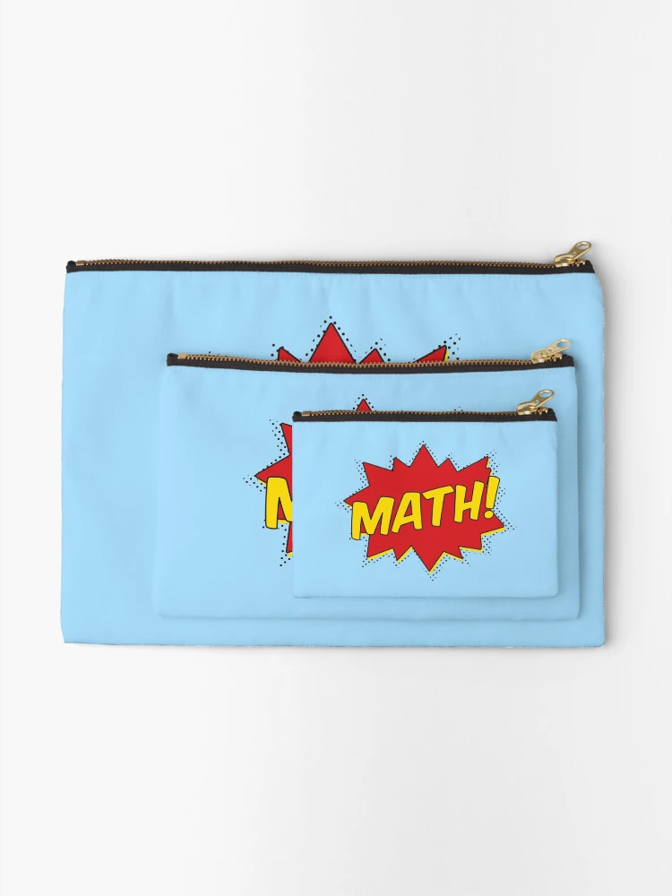 Thumbnail 2 of 4, Zipper Pouch, Math! designed and sold by teesaurus.