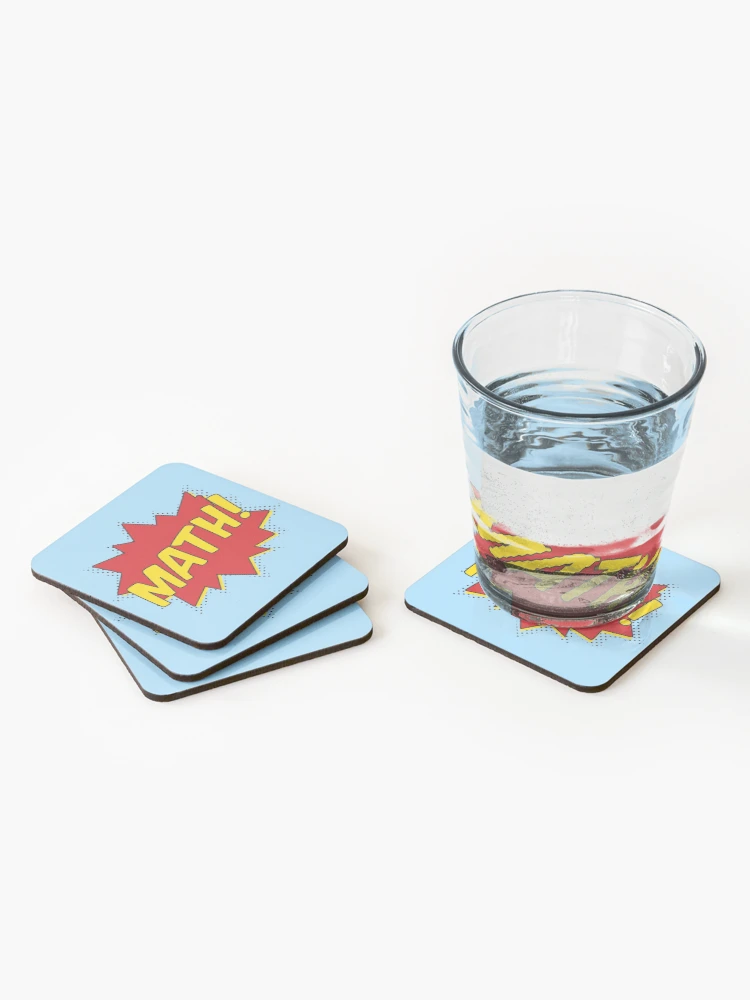 Thumbnail 2 of 5, Coasters (Set of 4), Math! designed and sold by teesaurus.