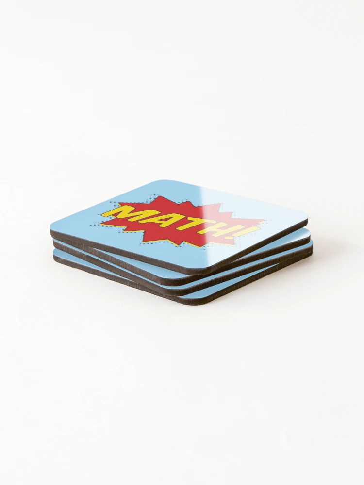 Thumbnail 4 of 5, Coasters (Set of 4), Math! designed and sold by teesaurus.
