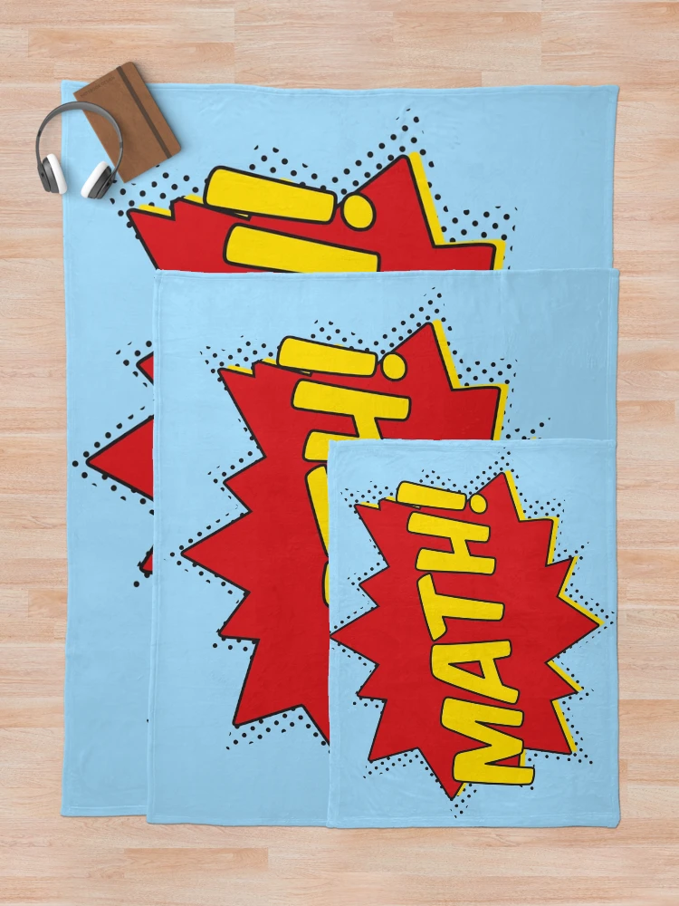 Thumbnail 5 of 6, Throw Blanket, Math! designed and sold by teesaurus.