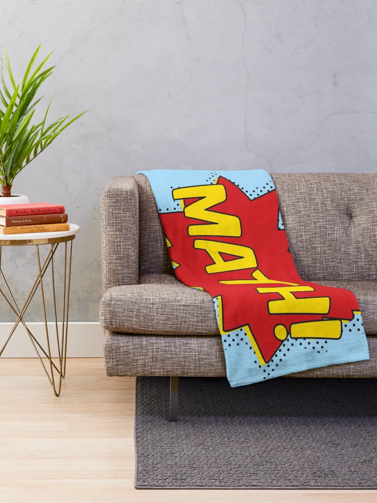 Thumbnail 2 of 6, Throw Blanket, Math! designed and sold by teesaurus.