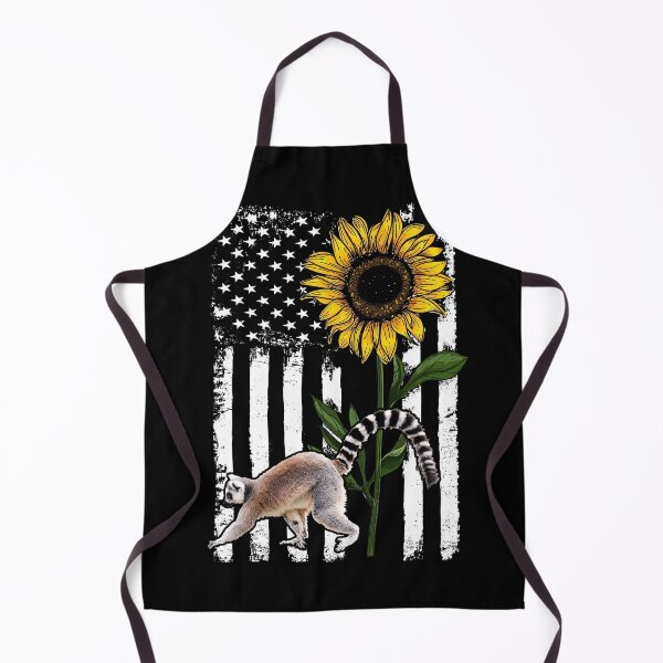 Item preview, Lemur American Flag Sunflower designed and sold by LarinaBeauty.