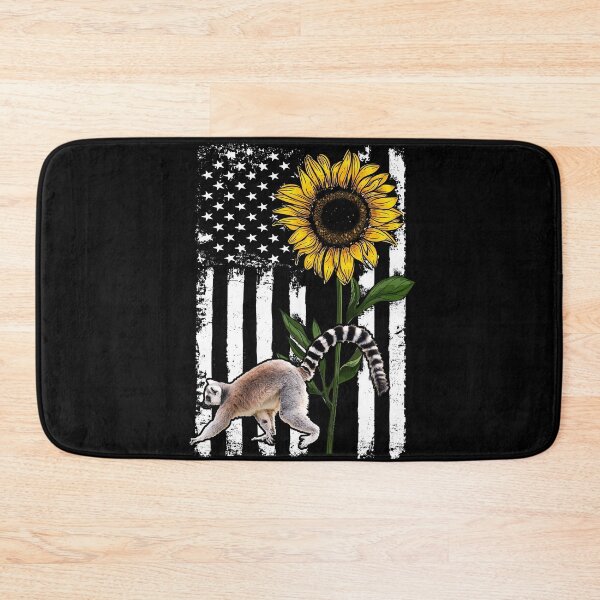 Item preview, Lemur American Flag Sunflower designed and sold by LarinaBeauty.