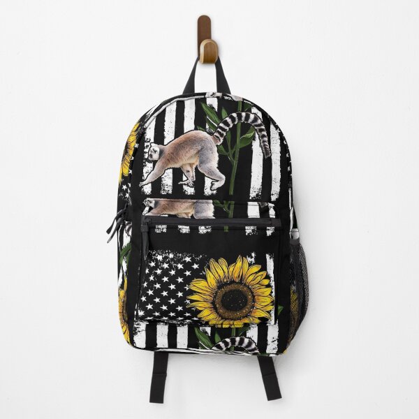 Item preview, Lemur American Flag Sunflower designed and sold by LarinaBeauty.