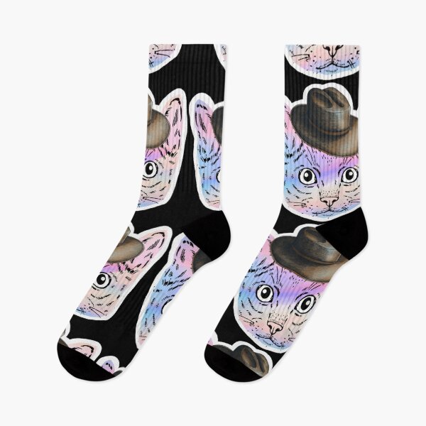 Item preview, T-Shirt design Cat Lover. Moggy wearing Cowboy Hat. designed and sold by LinearClothing.