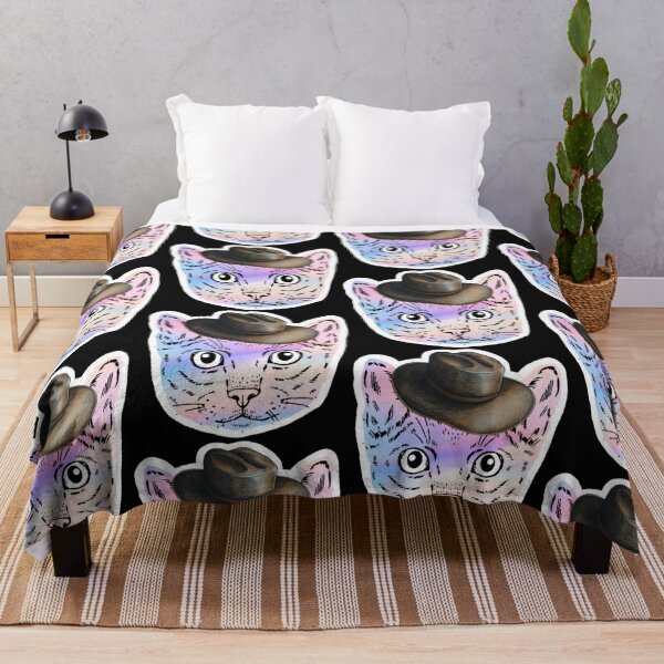Item preview, T-Shirt design Cat Lover. Moggy wearing Cowboy Hat. designed and sold by LinearClothing.