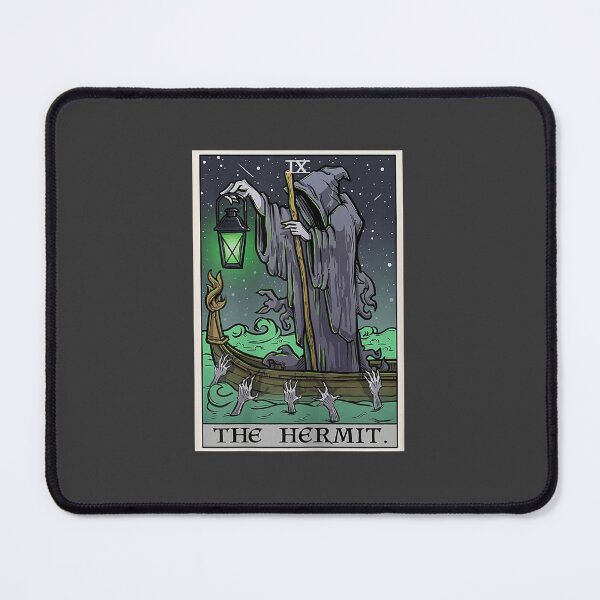 Item preview, The Hermit Tarot Card Gothic Halloween Grim Reaper Goth T-Shirt designed and sold by Vireander31.