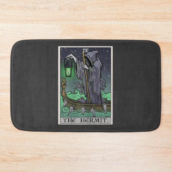 Item preview, The Hermit Tarot Card Gothic Halloween Grim Reaper Goth T-Shirt designed and sold by Vireander31.