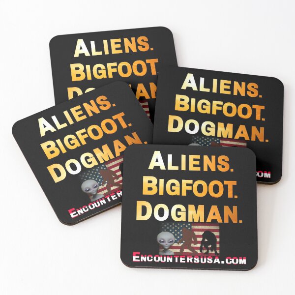 Item preview, Aliens Bigfoot Dogman designed and sold by Heinessight Merch.