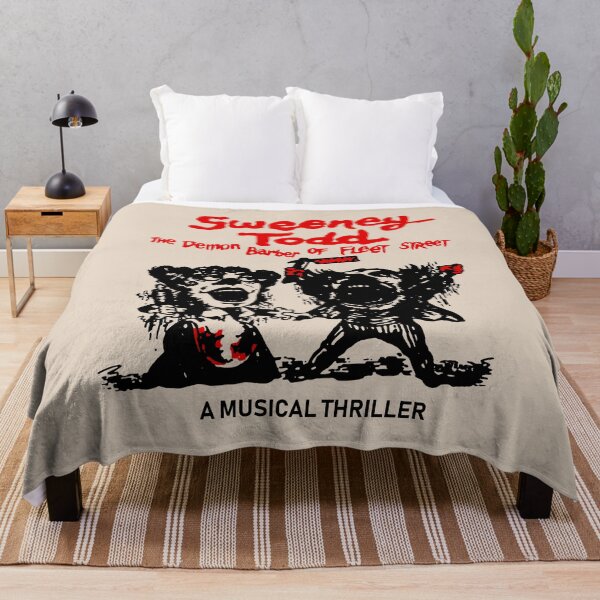 Sweeney, Todd, The, Demon, Barber, Of, Fleet, Street, 52, Unisex, For, Men, Or, Women, Vintage, Retro Throw Blanket