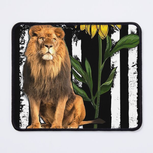 Item preview, Lion American Flag Sunflower designed and sold by LarinaBeauty.