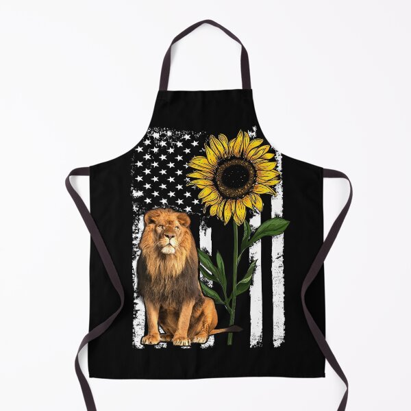 Item preview, Lion American Flag Sunflower designed and sold by LarinaBeauty.