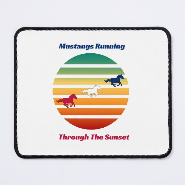 Item preview, Mustangs Running Through The Sunset designed and sold by teewearstyle.