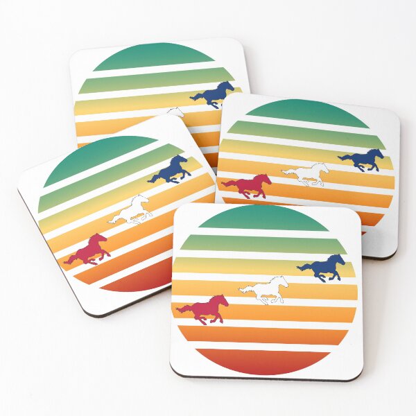 Item preview, Mustangs Running Through The Sunset designed and sold by teewearstyle.