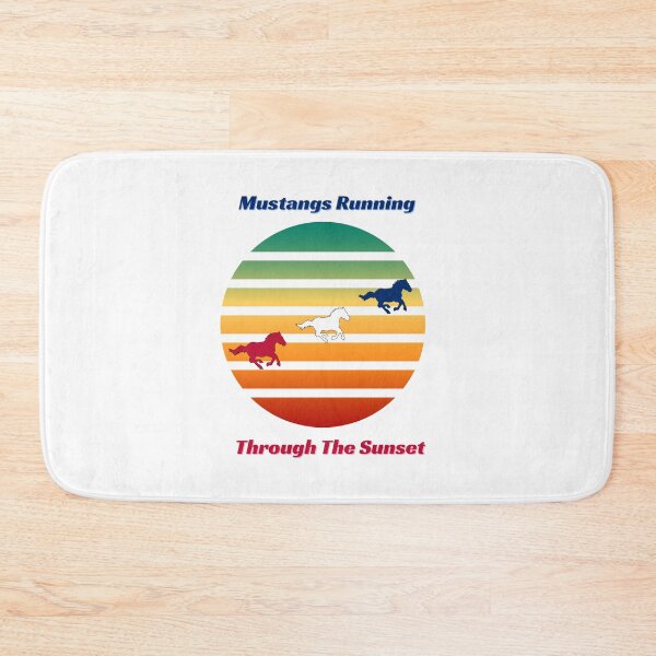 Item preview, Mustangs Running Through The Sunset designed and sold by teewearstyle.