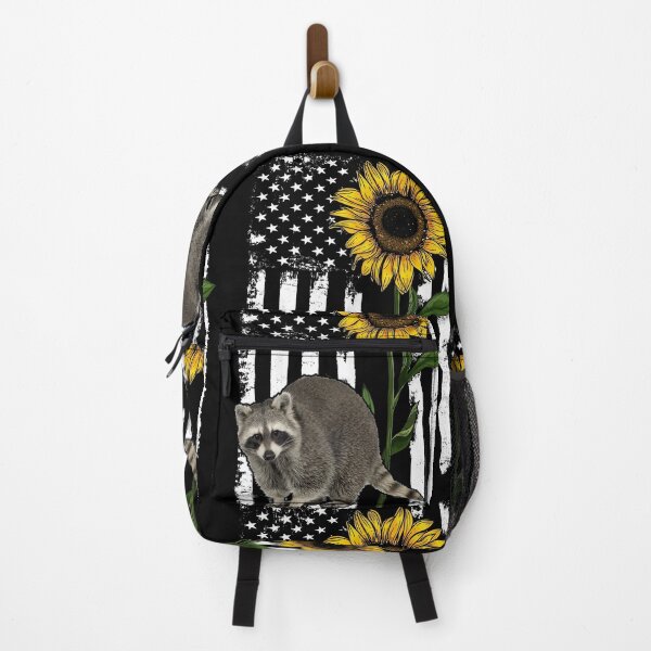 Item preview, Mapache Bandera Americana Girasol designed and sold by LarinaBeauty.