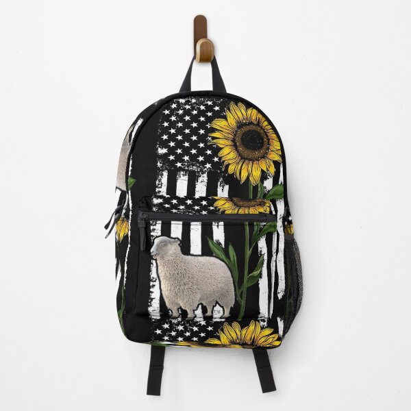 Item preview, Sheep American Flag Sunflower designed and sold by LarinaBeauty.