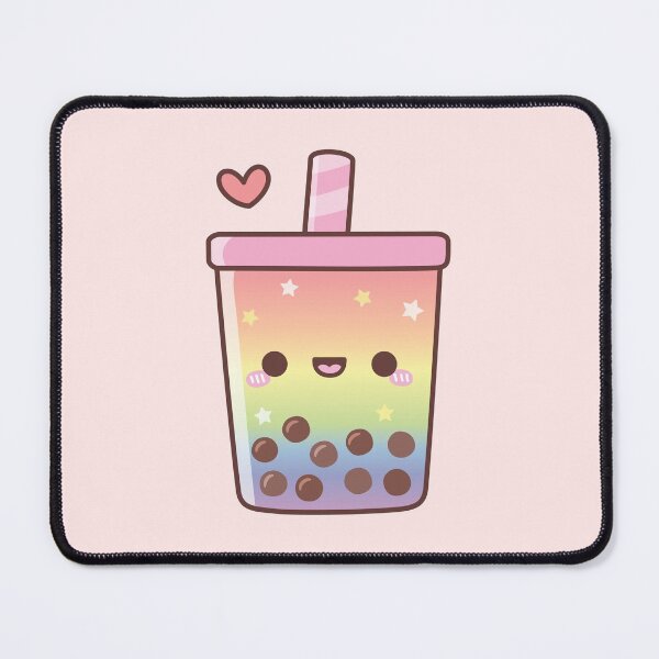 Item preview, Cute Rainbow Boba Tea Love Doodle designed and sold by rustydoodle.
