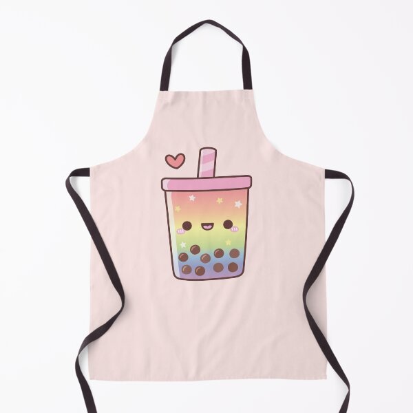 Item preview, Cute Rainbow Boba Tea Love Doodle designed and sold by rustydoodle.