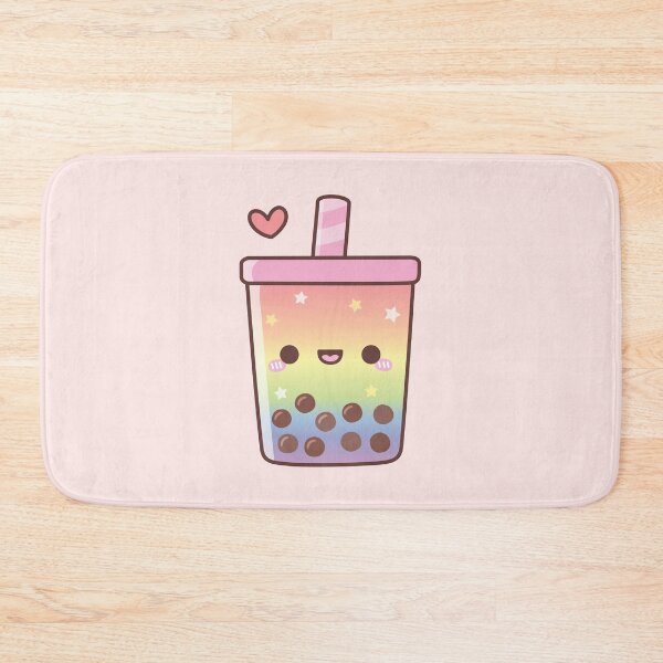 Item preview, Cute Rainbow Boba Tea Love Doodle designed and sold by rustydoodle.
