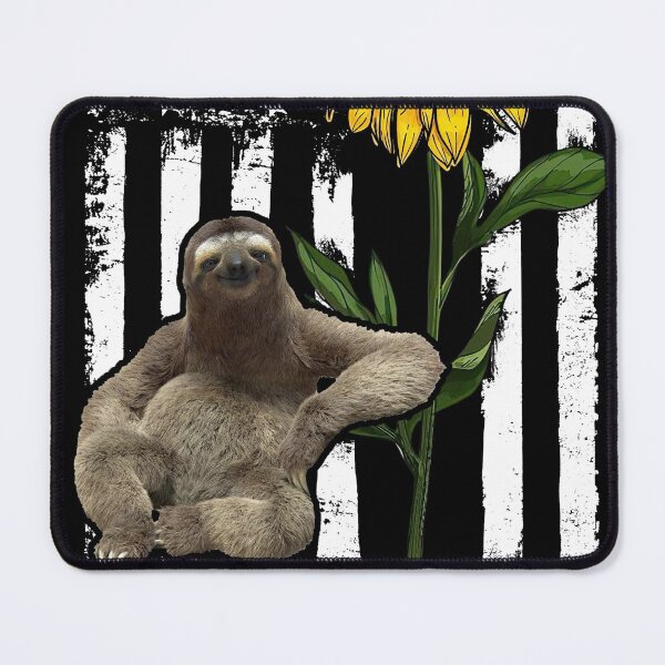 Item preview, Sloth American Flag Sunflower designed and sold by LarinaBeauty.