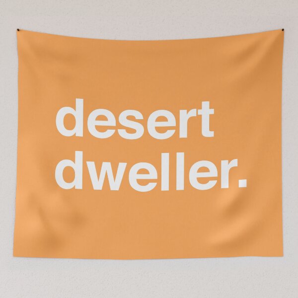 Item preview, Desert Dweller Collection White on Orange designed and sold by qdesigns-az.