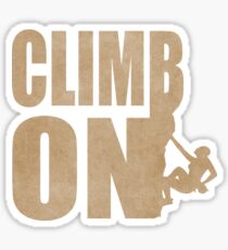 Climb On Shirt Sticker