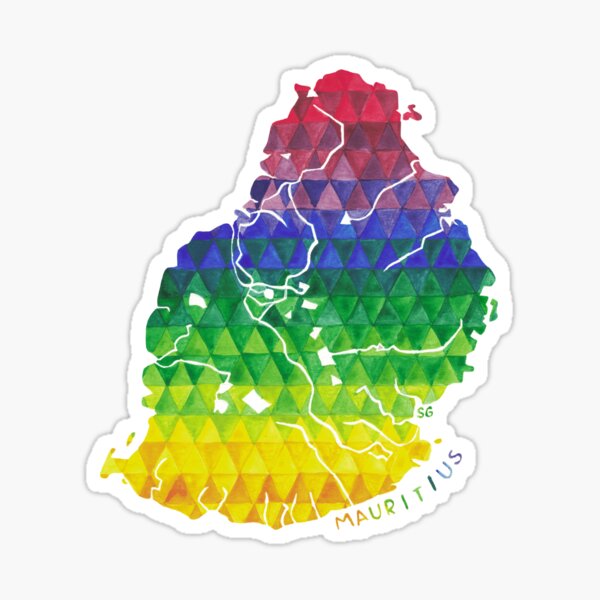 "Mauritius Sticker" Sticker for Sale by SharlaPaints Redbubble