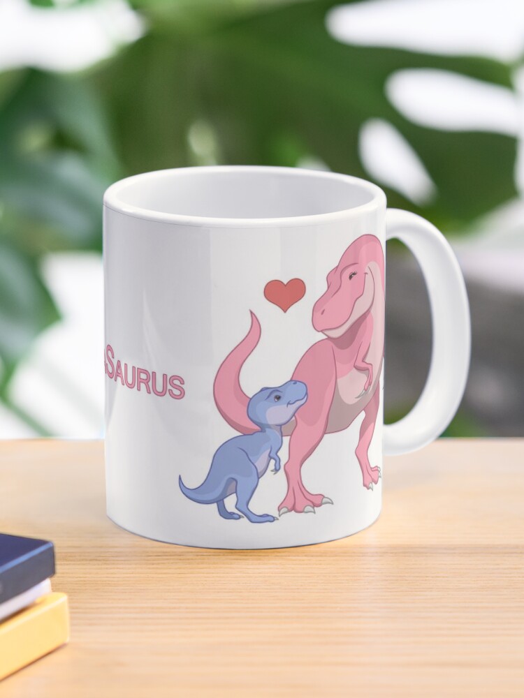 MamaSaurus Mother & Baby Boy T-Rex Dinosaurs Coffee Mug for Sale by  csforest