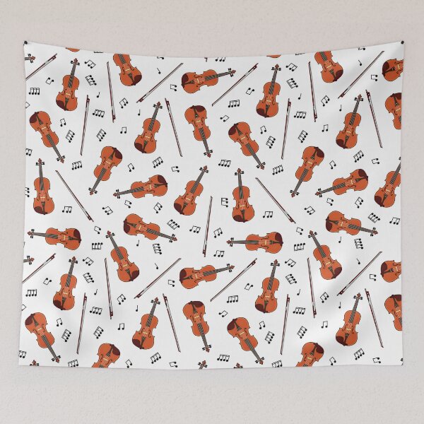 Item preview, Violin Music Notes On White  designed and sold by VannaShanha.