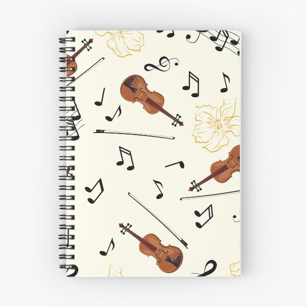 Item preview, Violin Music Notes Floral designed and sold by VannaShanha.