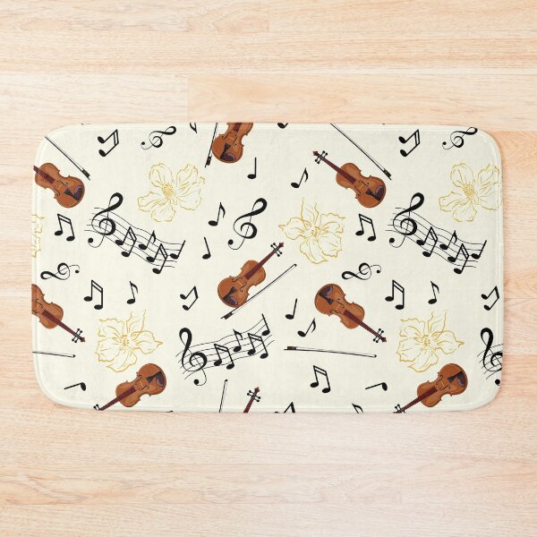 Item preview, Violin Music Notes Floral designed and sold by VannaShanha.