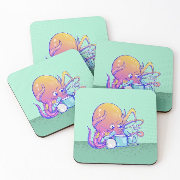 Item preview, Octopus playing the drums designed and sold by piedaydesigns.