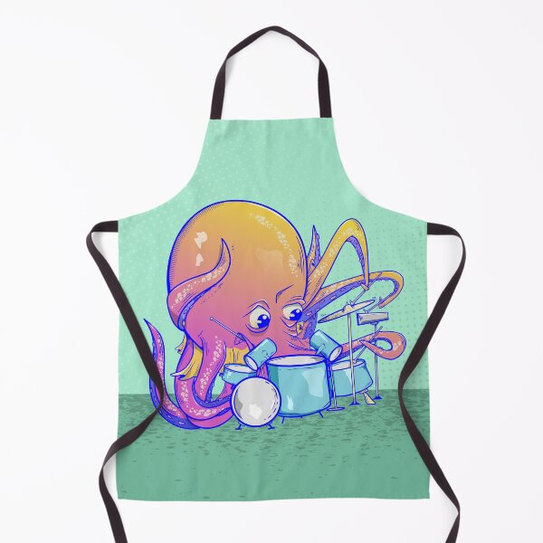 Item preview, Octopus playing the drums designed and sold by piedaydesigns.