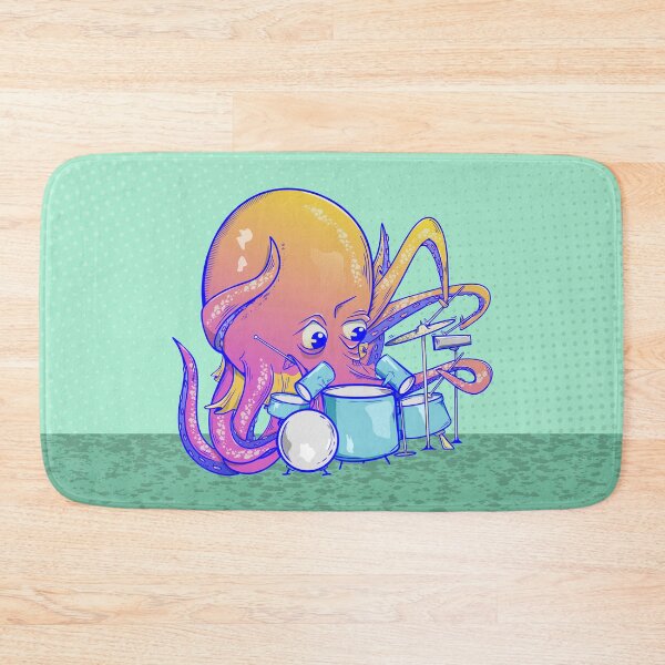 Item preview, Octopus playing the drums designed and sold by piedaydesigns.