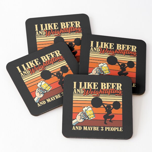 Item preview, I Like Beer And Weightlifting And Maybe 3 People designed and sold by VannaShanha.