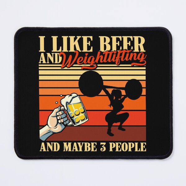 Item preview, I Like Beer And Weightlifting And Maybe 3 People designed and sold by VannaShanha.