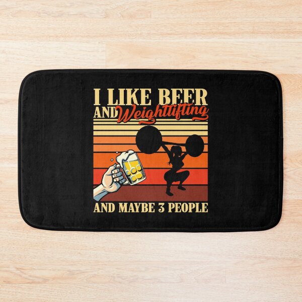 Item preview, I Like Beer And Weightlifting And Maybe 3 People designed and sold by VannaShanha.