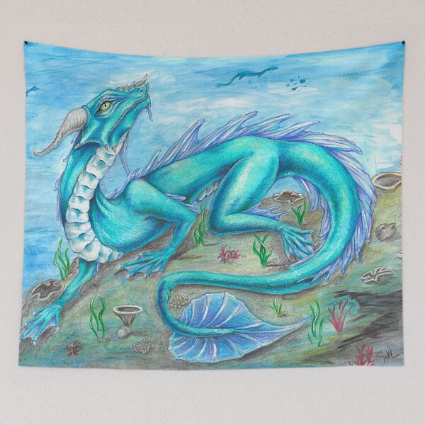Item preview, Water Dragon designed and sold by sarahemakesart.