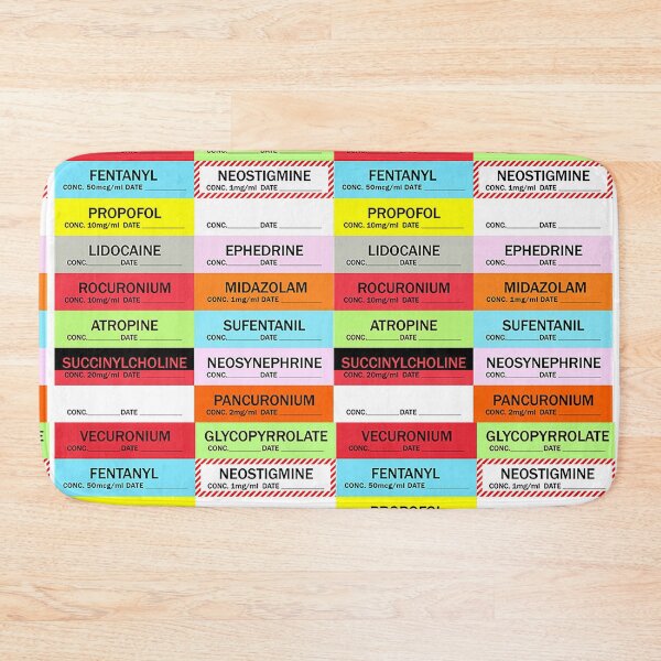 Item preview, Anesthesia Medication Labels designed and sold by AnesthesiaGoods.