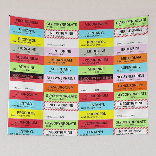 Item preview, Anesthesia Medication Labels designed and sold by AnesthesiaGoods.