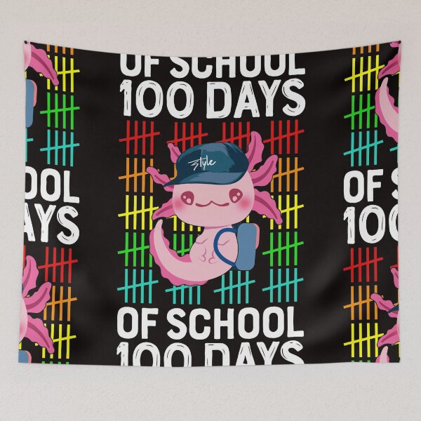Item preview, Contando 100 días de escuela Amante del ajolote Chicas Niños Hombres Mujeres designed and sold by DesignByMai.
